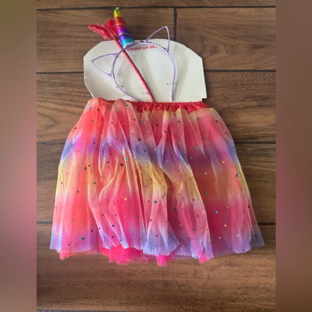 Rainbow Unicorn Kids Costume Halloween 3Pc costume Set size 3+
